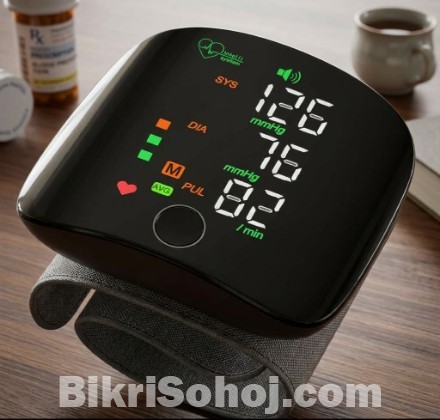 Automatic Wrist Blood Pressure Monitor with Voice Broadcast